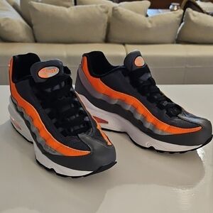 Nike Air Max Black and Orange Sneakers